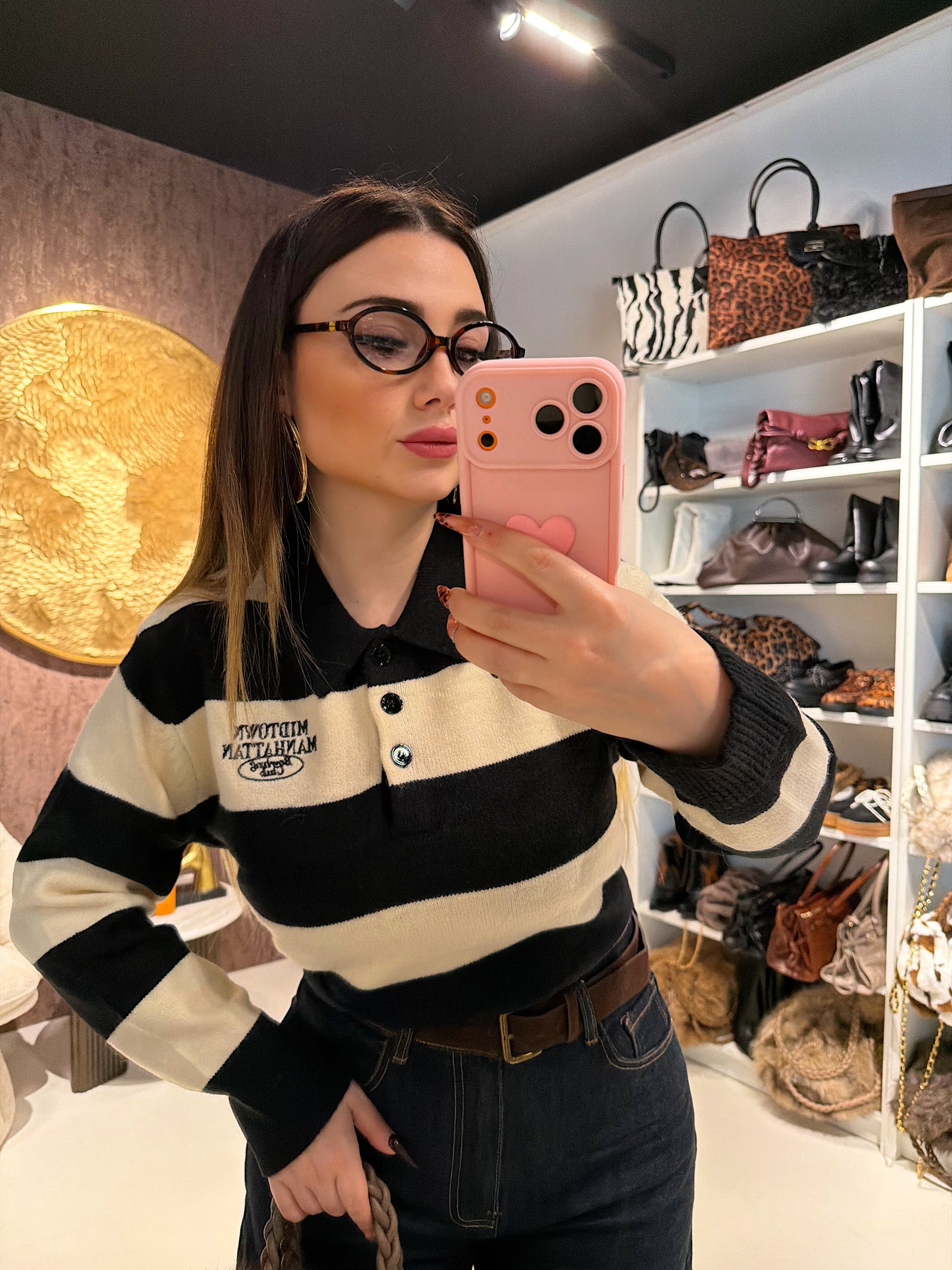 Maglione Manhattan a righe
