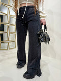 Pantalone con borchie nero