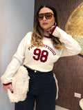Jeans con Risvolto e Tasca Scozzese