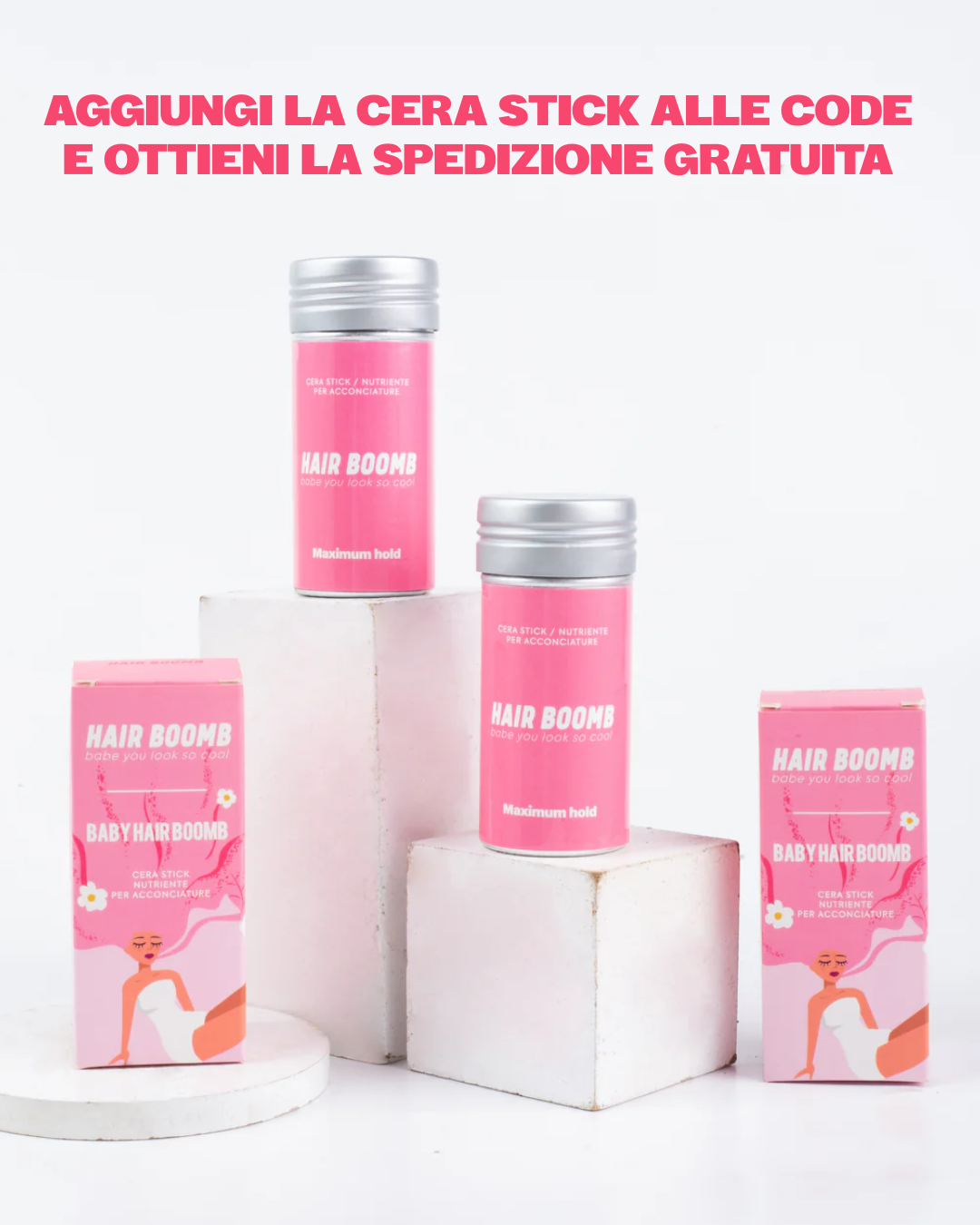 Cera Stick Baby hair per una coda perfetta + pettine in omaggio