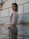 Maglia beige manica ampia