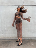 Set top e gonna in velo animalier