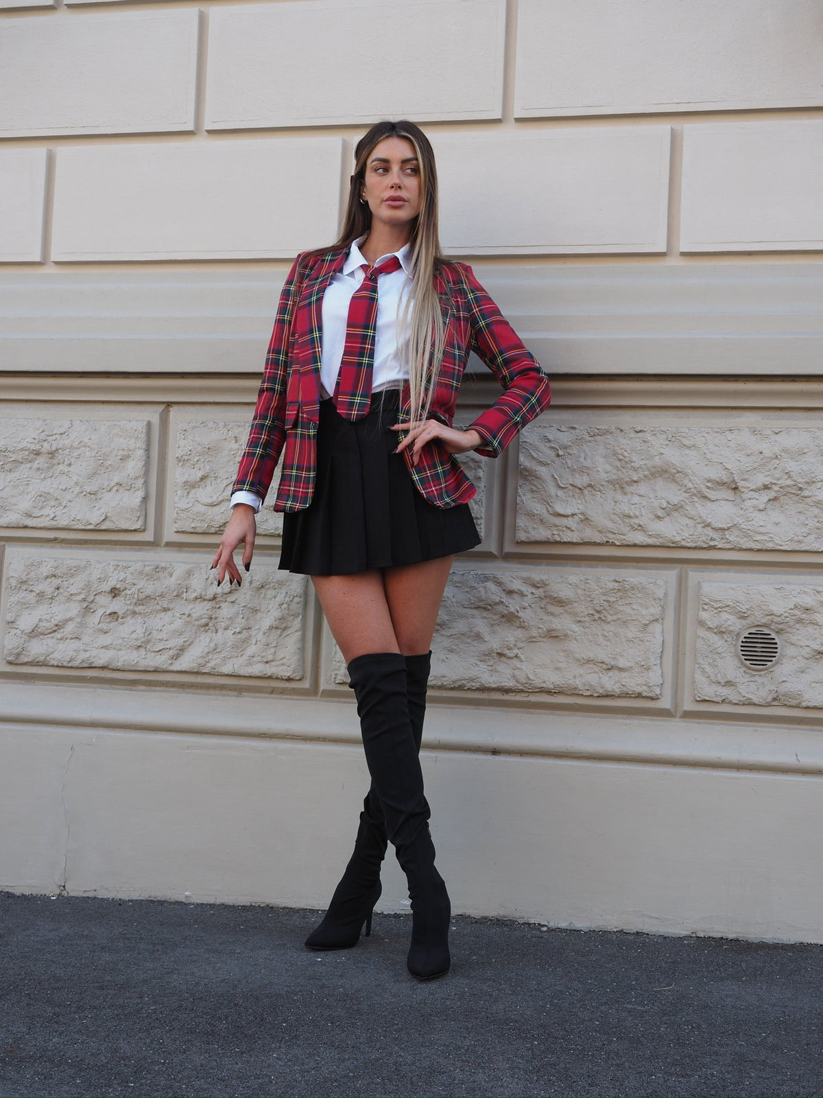 Completo scozzese chic