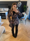 Cappotto animalier con cintura