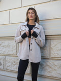 Giacca Teddy soft nude