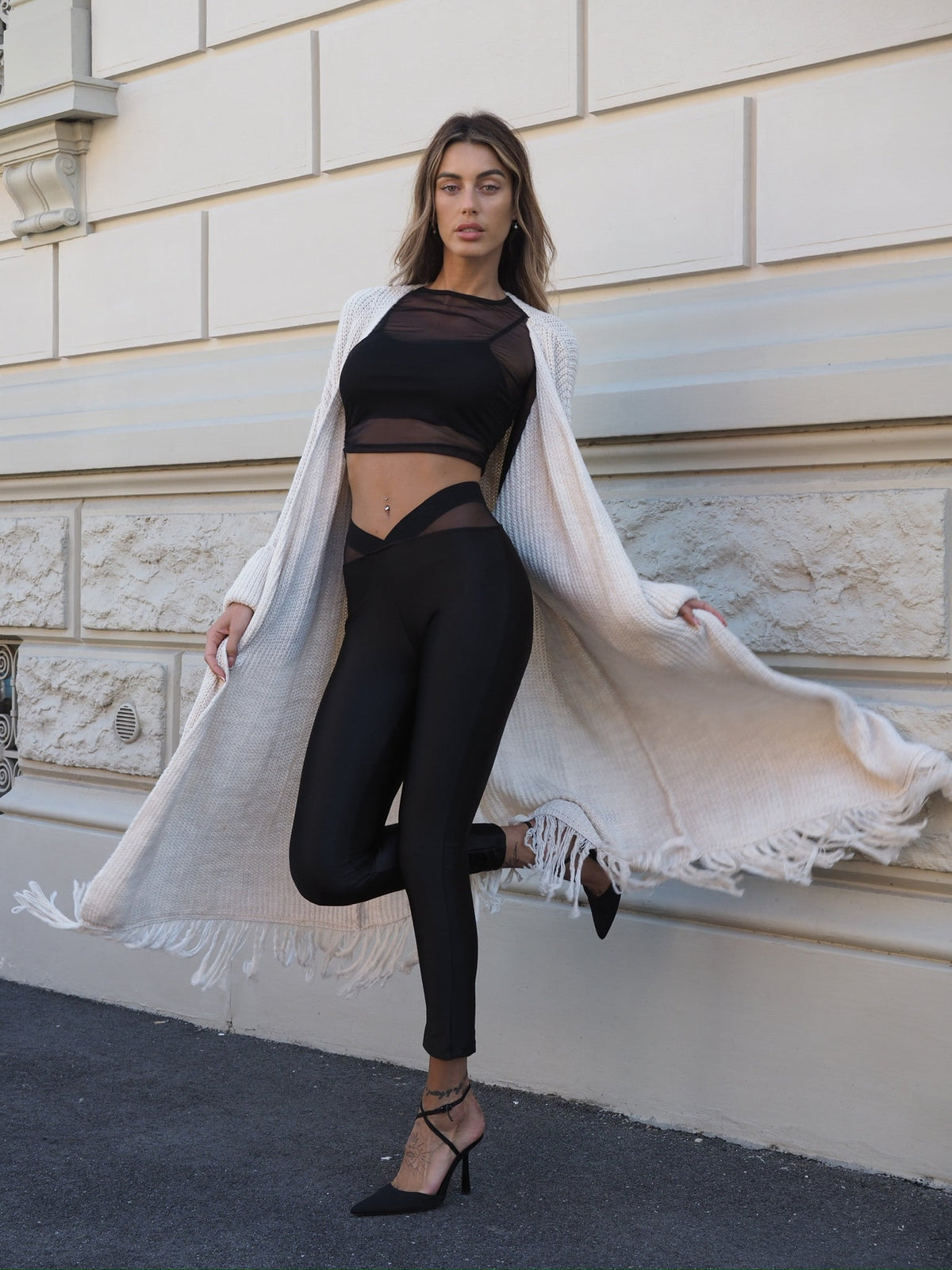 Blusa in velo con top