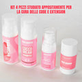 Kit 4 pezzi mini size per la cura delle extension