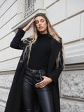 Maglione nero collo alto