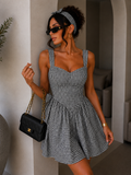 Abito pin up vichy con fiocco