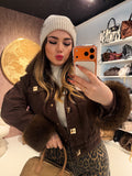 Giacca Denim Luxury Fur