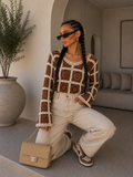 Maglia Crochet Geometrica Color Block
