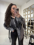 Jeans con strass 3 colori