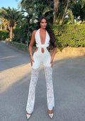 Tuta in pizzo bianca