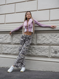 Maglione con pelliccia rosa