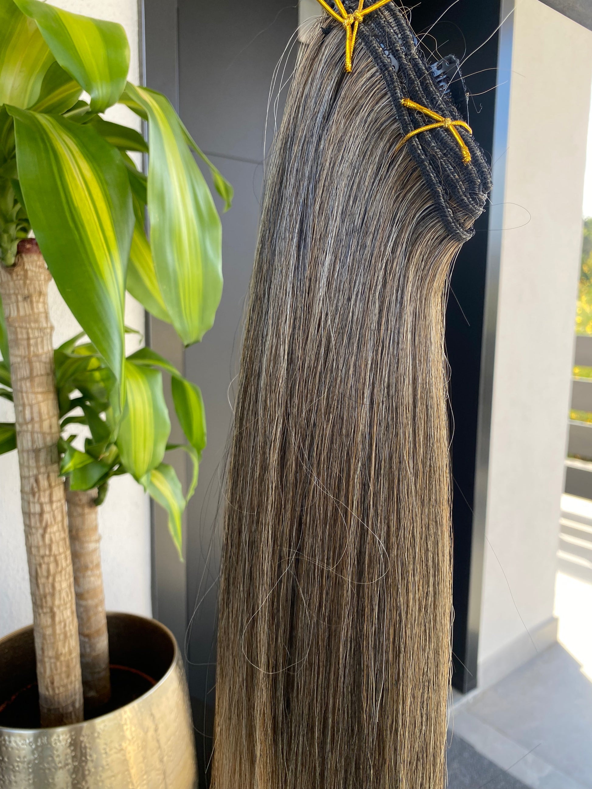 Extension 150gr 7 clip biondo Degradè liscio 60cm