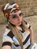 Maglia traforata Brown