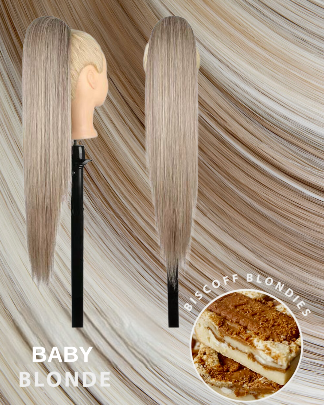 Coda liscia con Coulisse Baby Blonde