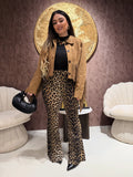 Pantalone a zampa animalier
