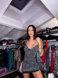 Mini dress gioiello schiena aperta