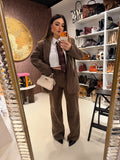 Completo due pezzi a righe