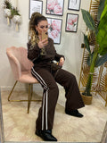 Set giacca e pantalone choco