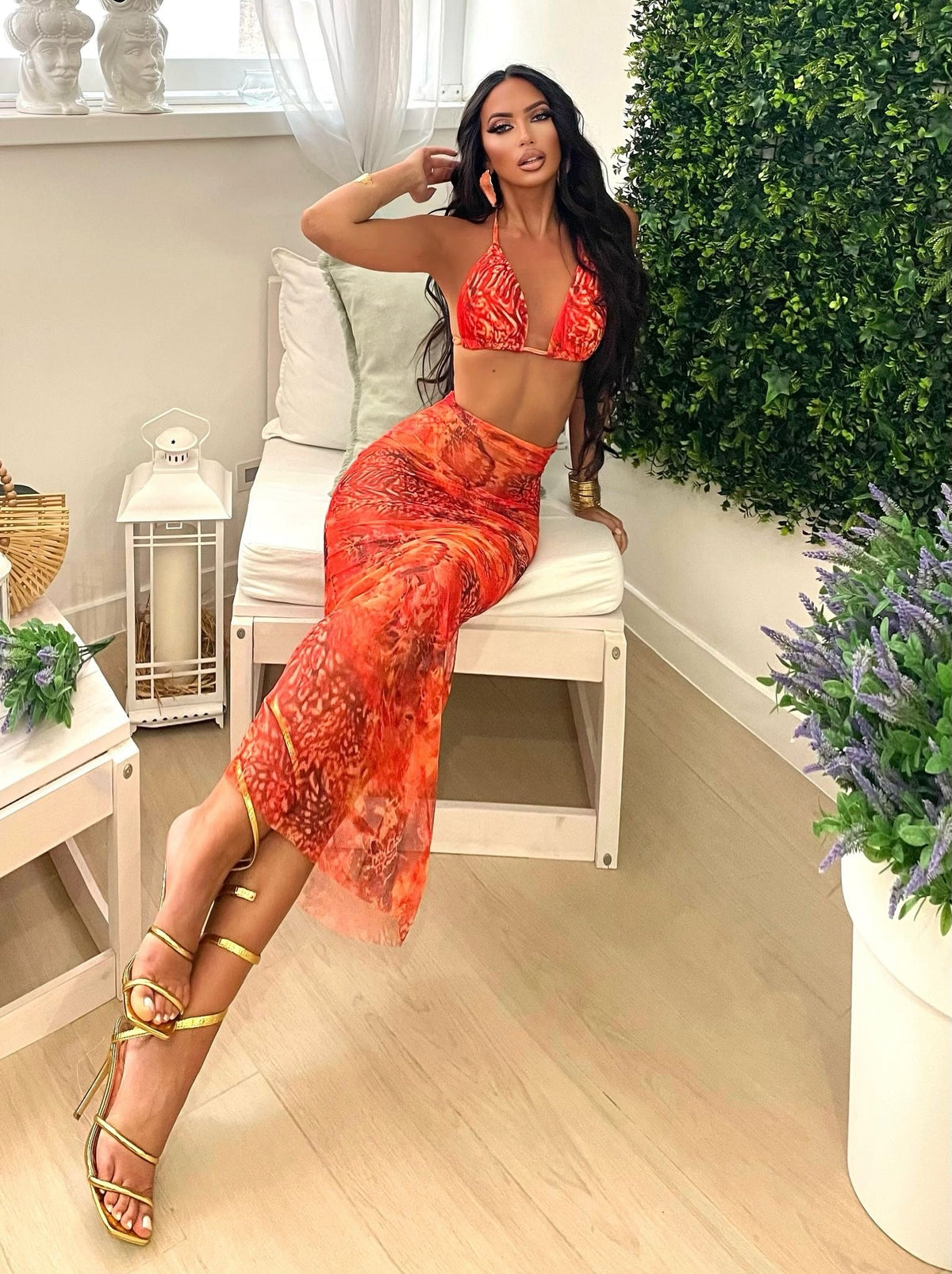 Bikini Tropical Arancio