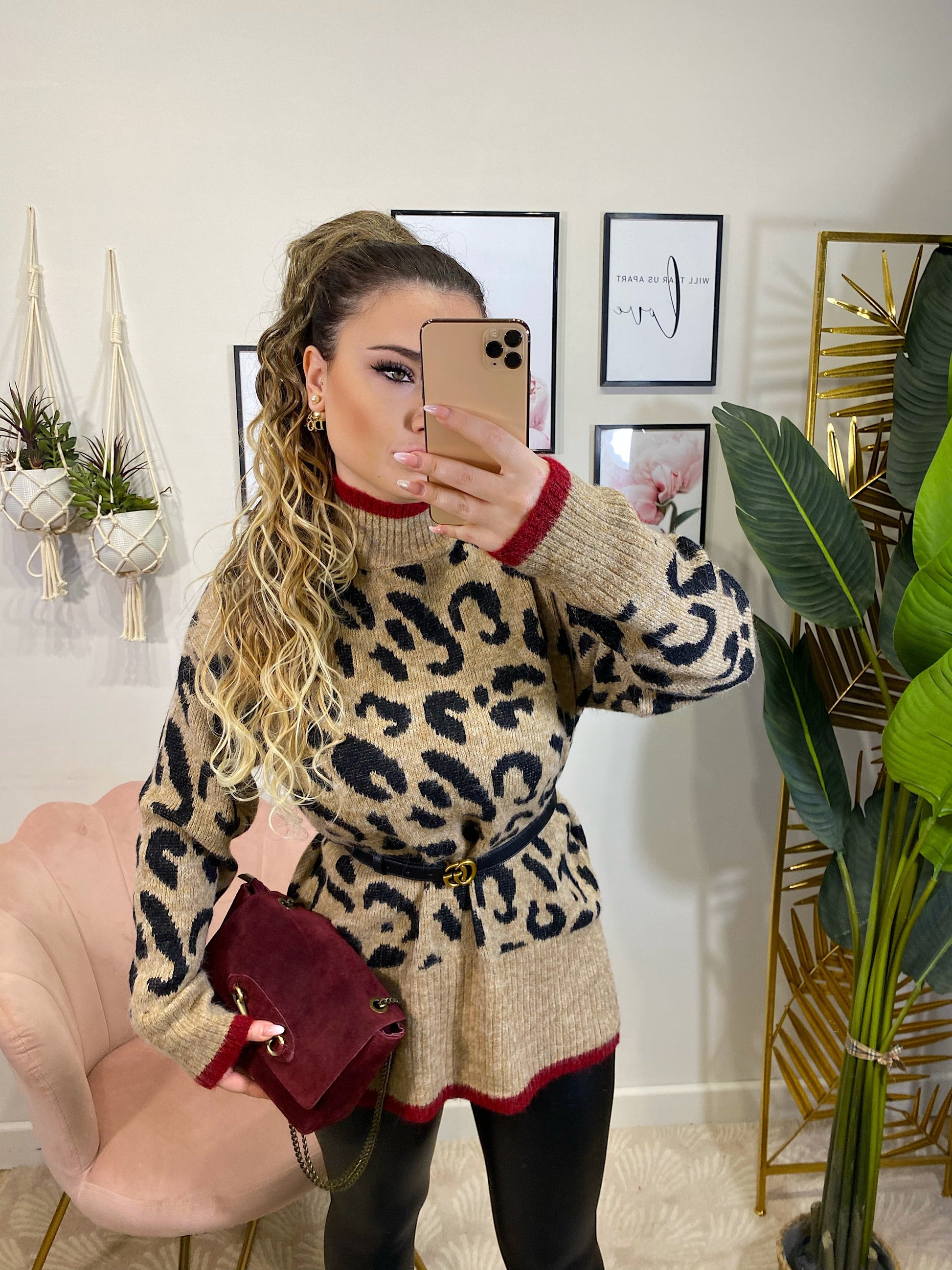 Maxi maglia animalier