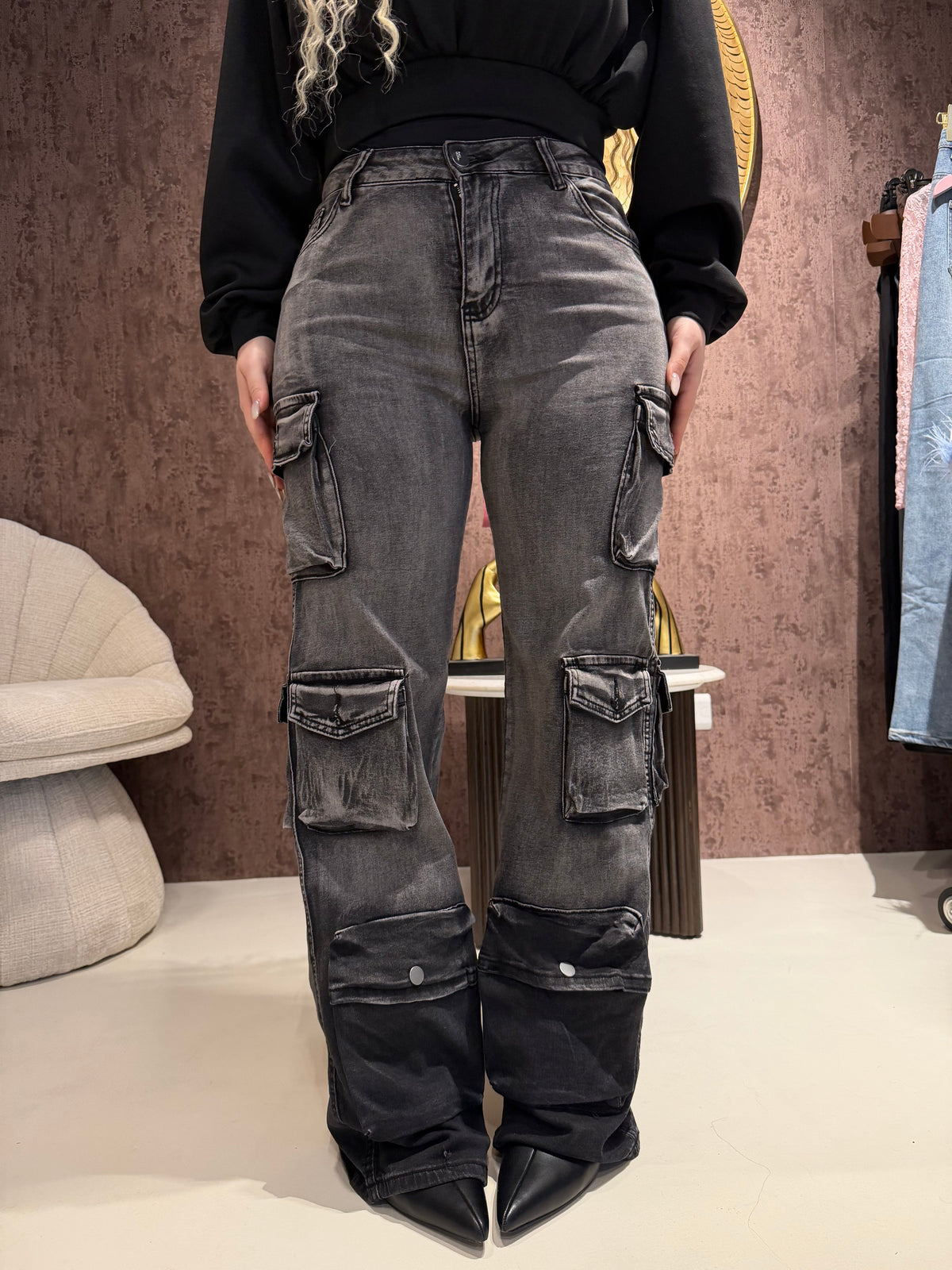 Dark Glam Cargo Jeans
