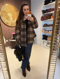 Camicia Oversize in Flanella a Quadri