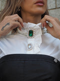 Camicia con bottoni gioiello