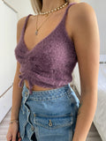 Due pezzi Cardigan e top glicine