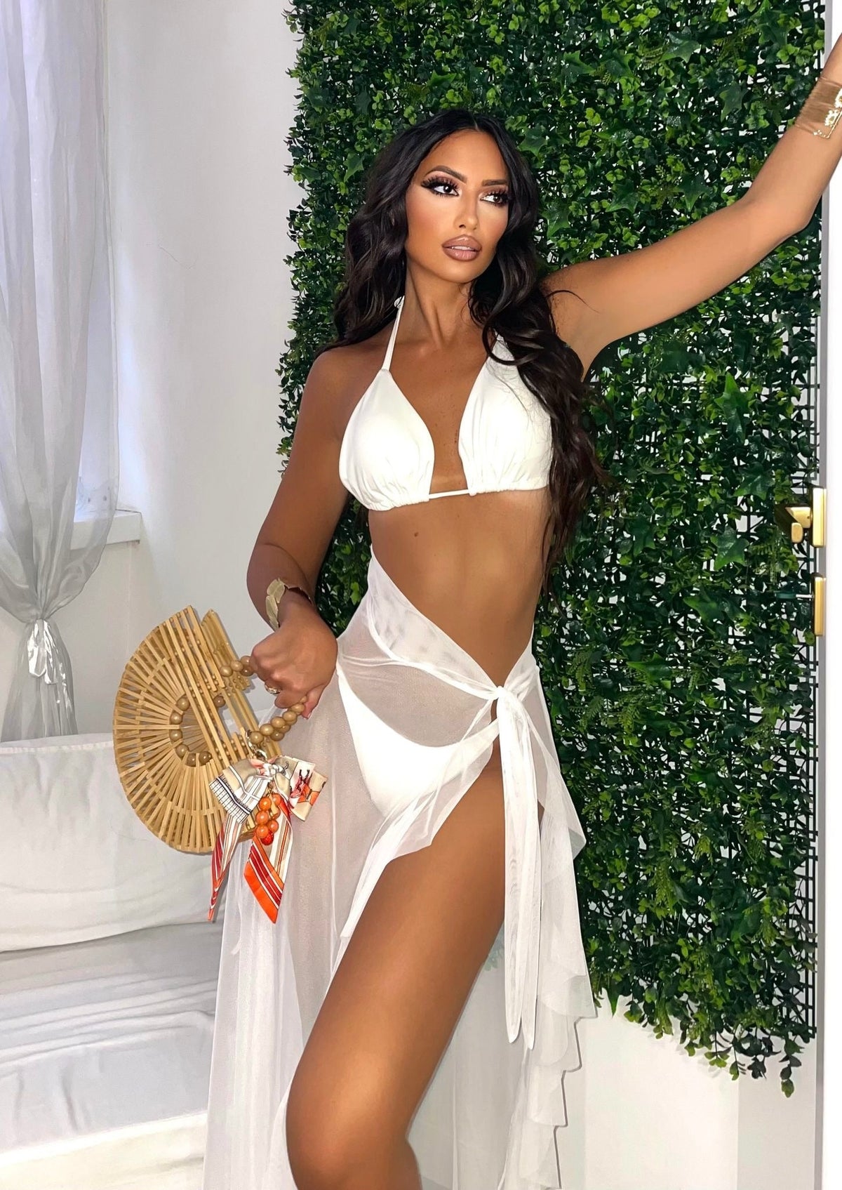Bikini tre pezzi bianco