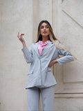 Completo gessato grigio