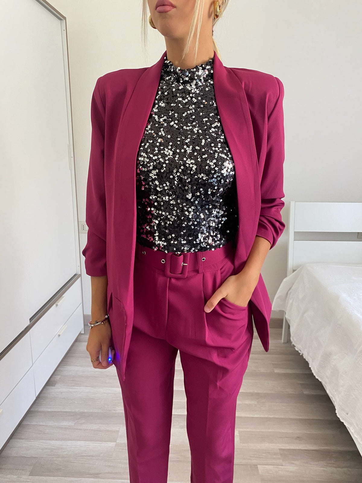 Completo giacca e pantalone Peonia