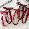Fascia per capelli scozzese rosso verde