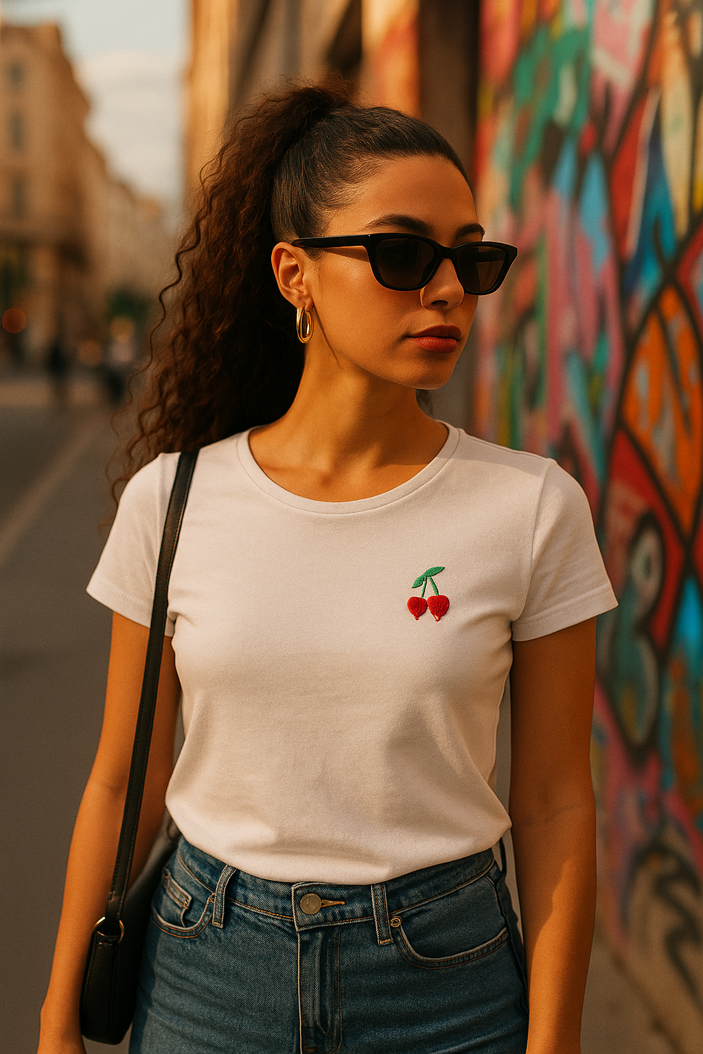 T-shirt con ciliegie