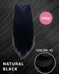 Extension 150gr lisce 7 clip vari colori