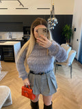 Maglione soft grigio con lurex