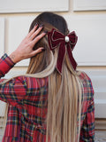 Fiocco per capelli con perla e strass