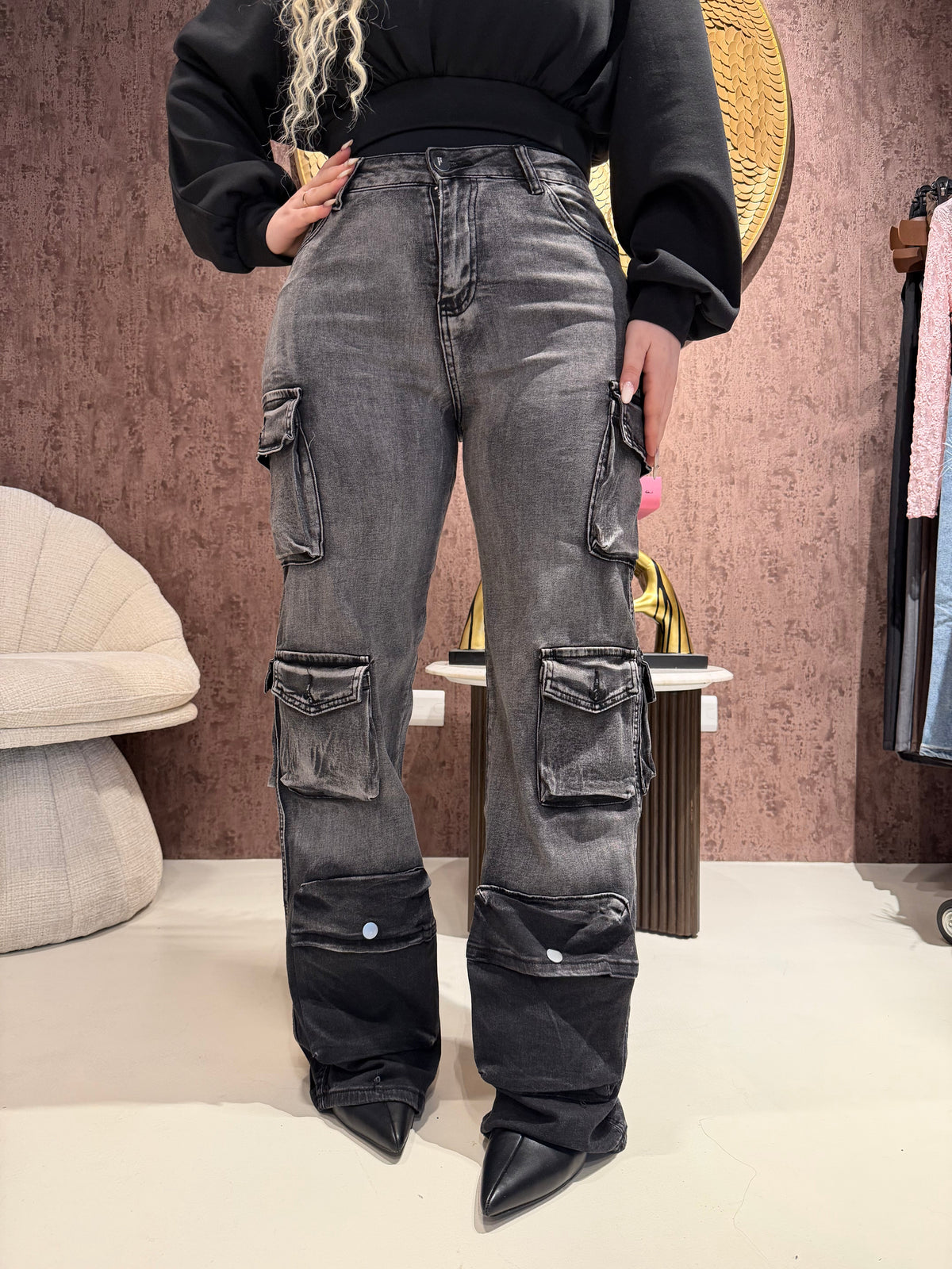 Dark Glam Cargo Jeans
