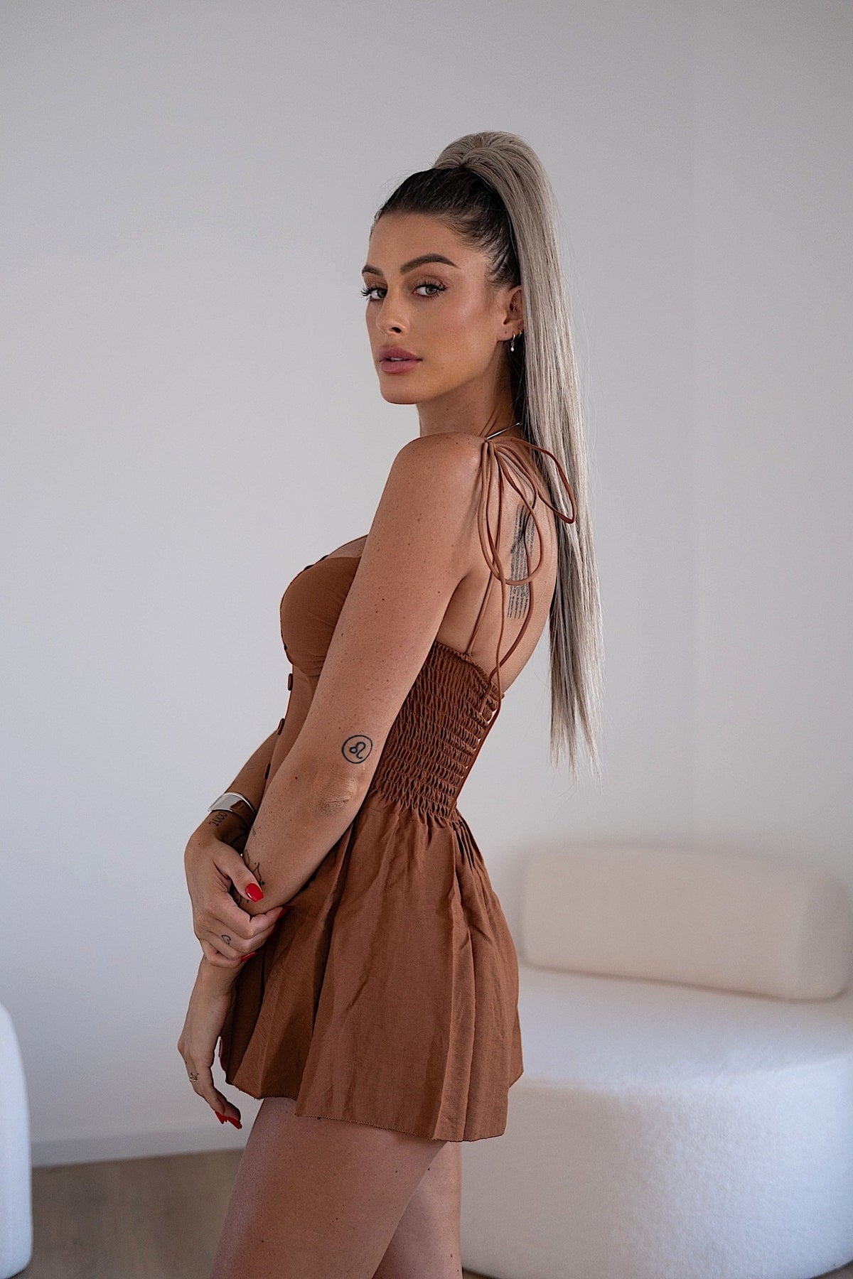 Coda liscia con Coulisse Baby Blonde