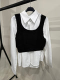 Camicetta con gilet