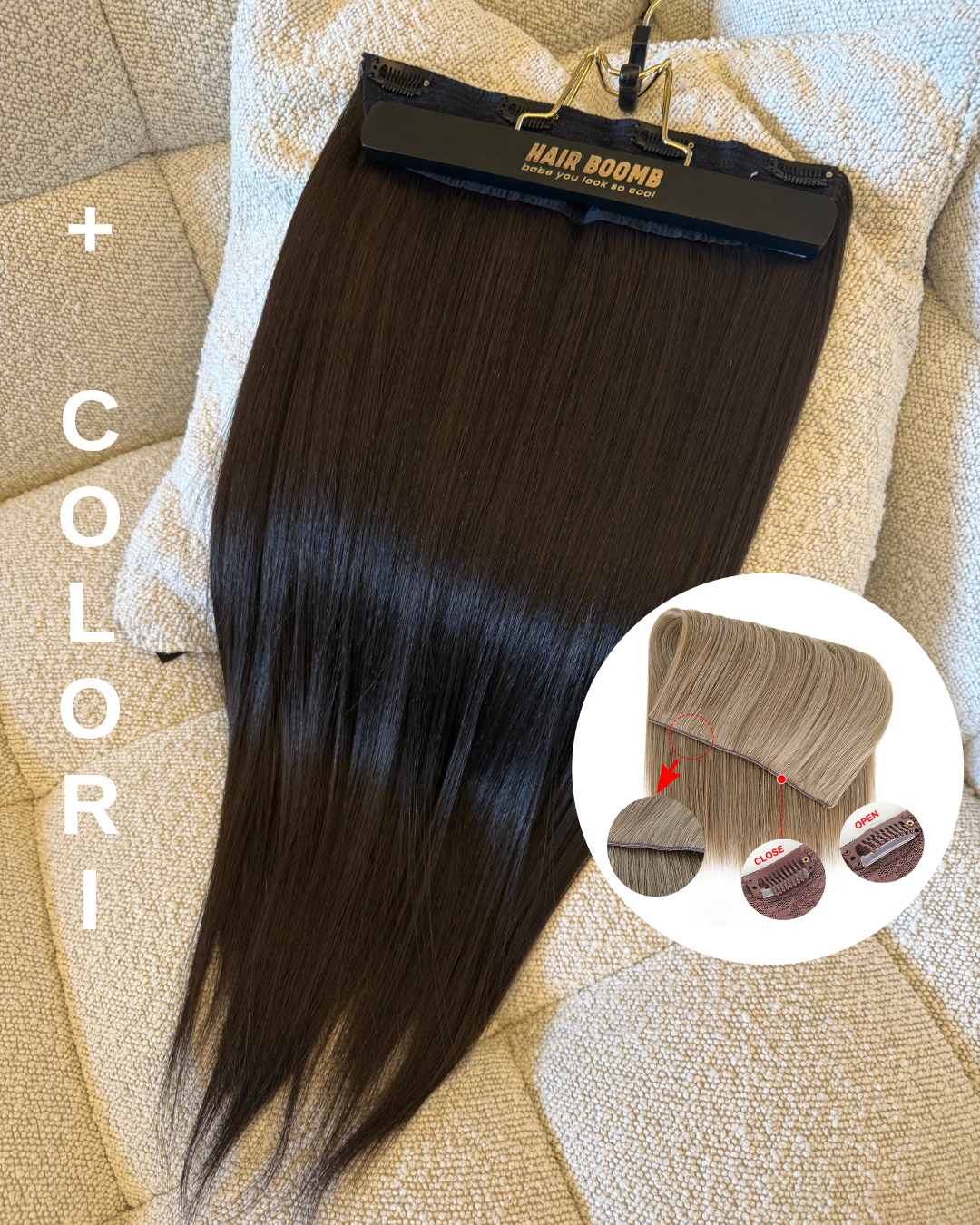 Clip unica vari colori