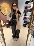 Jeans Balloon Fit con Stampa Animalier e Strass