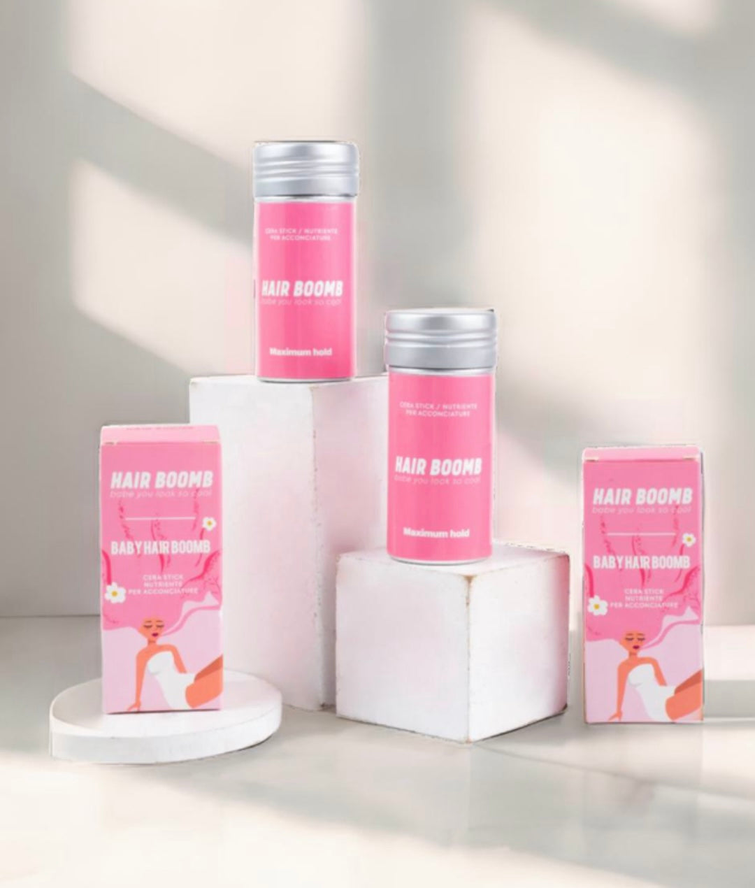 Cera Stick Baby Hair Boomb per una coda perfetta + pettine in omaggio