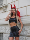 Cerchietto con corna rosse  ( Diavolo Halloween)