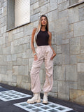 Pantalone beige cargo