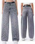 Jeans Animalier Grey con cintura