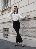 Pantalone a zampa nero