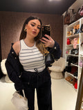 Completo Elastic Denim scuro